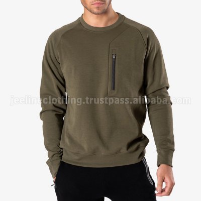 Sweatshirt with Zip Pocket