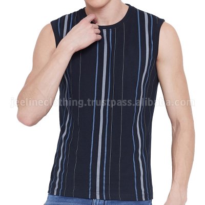 Printed Sleeveless T-Shirt