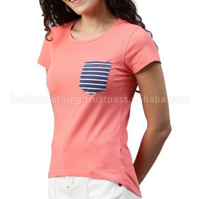 Fashion T-Shirt With Front Pocket