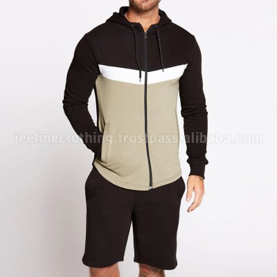 Zip-Up Hoodies & Shorts Set