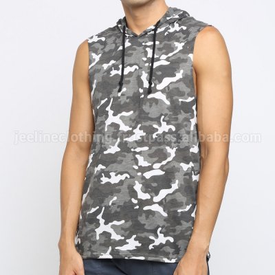 Camo Sleeveless Hoodies