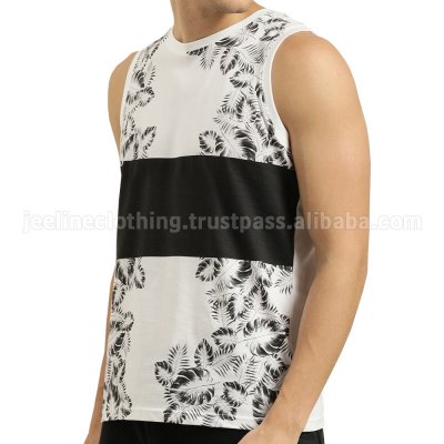 Printed Sleeveless T-Shirt